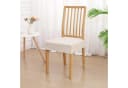 Agger Wasserdichte Stuhlhusse Beige Abnehmbar & Waschbar Bild 1