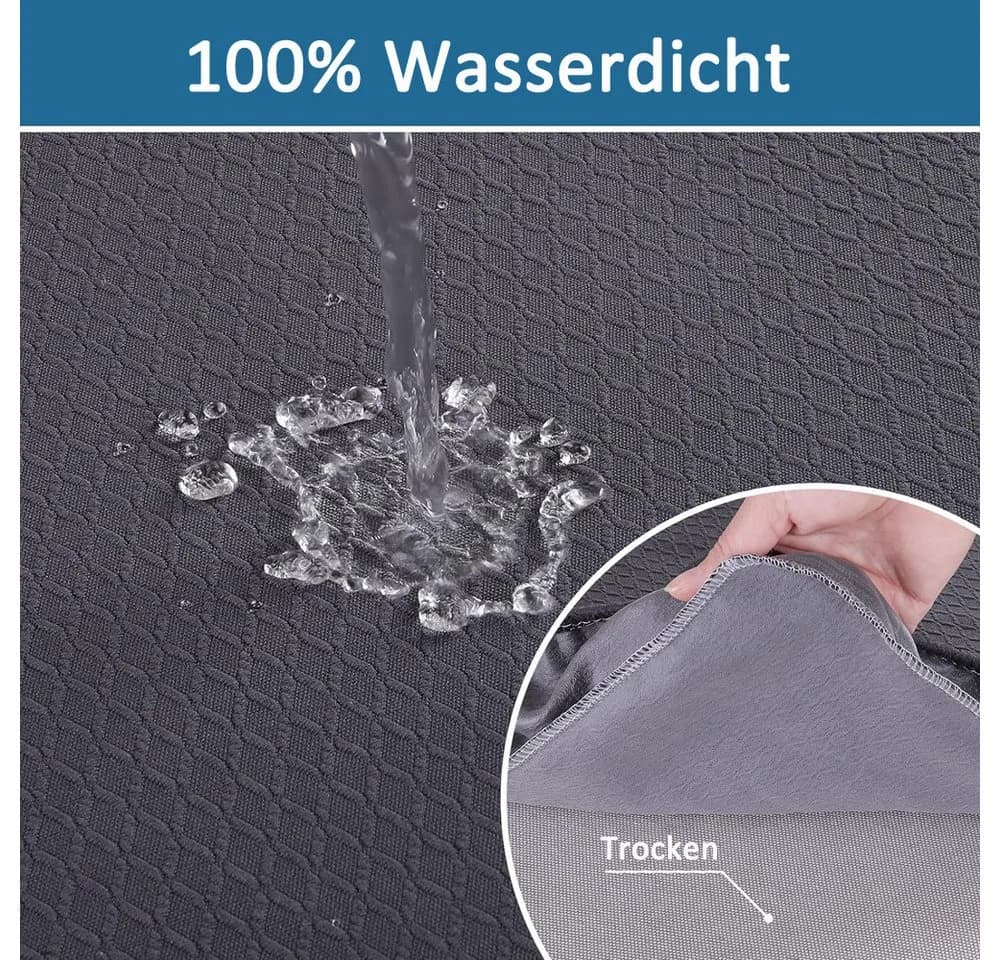 Agger Stuhlhusse Grau Wasserdicht Abnehmbar - Bild 3
