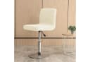Agger Barhocker-Schonbezug 2er Set Stretch Samt Beige Bild 1