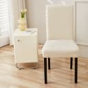Agger Stuhlhusse Stretch Beige Polyester Stuhlbezug Bild 1