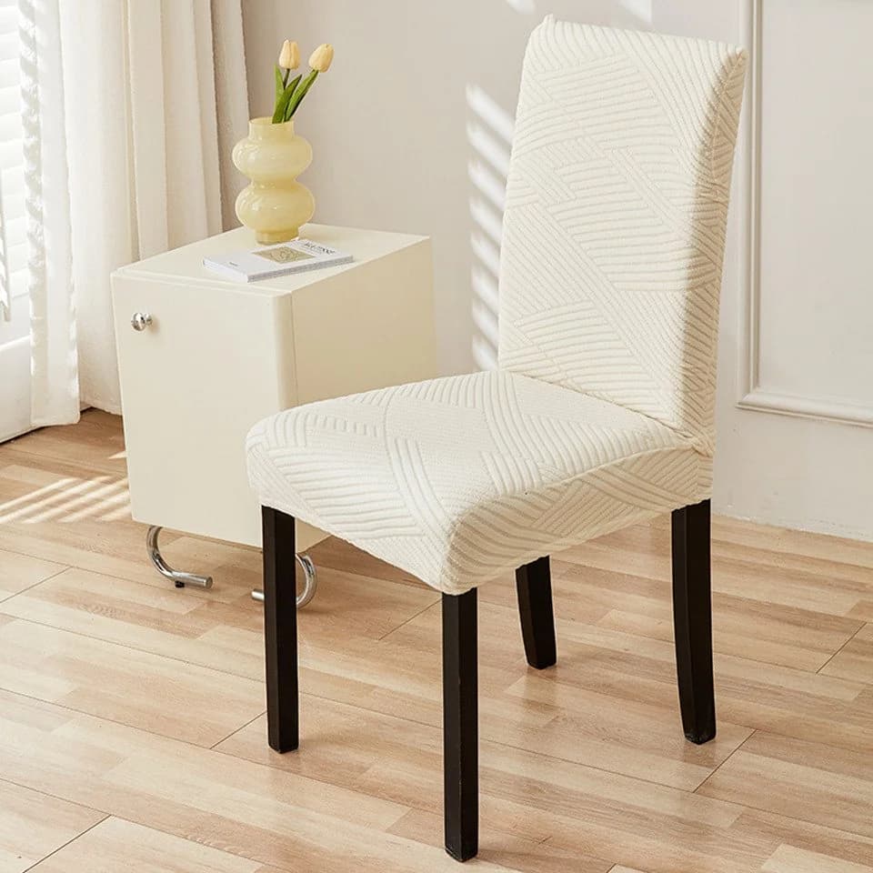 Agger Stuhlhusse Stretch Beige Polyester Stuhlbezug - Bild 3