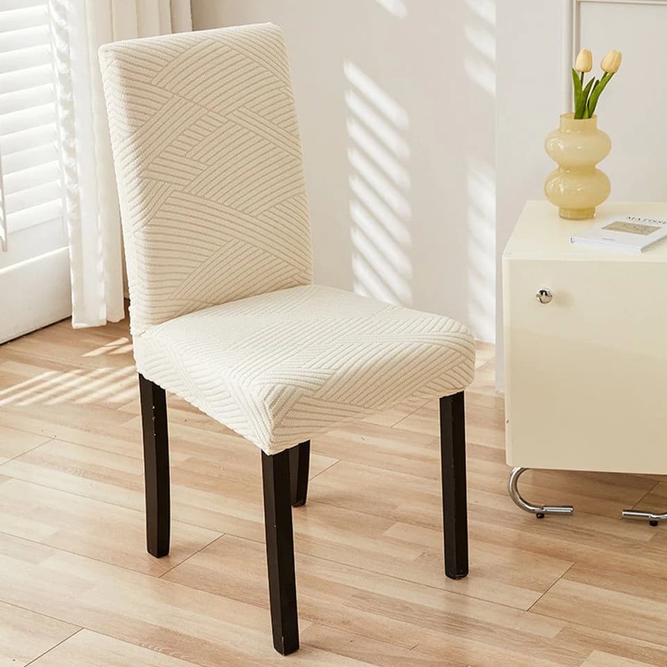 Agger Stuhlhusse Stretch Beige Polyester Stuhlbezug - Bild 4