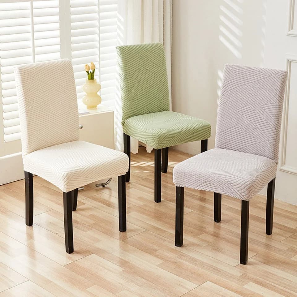 Agger Stuhlhusse Stretch Beige Polyester Stuhlbezug - Bild 5