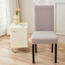 Agger Stuhlhusse Stretch Hellgrau Polyester Bild 1