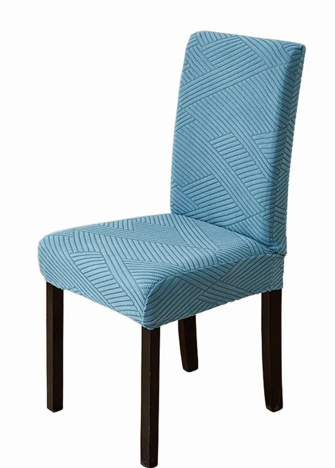 Agger Stuhlhusse Stretch Stuhlbezug Blau Polyester - Bild 2