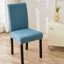 Agger Stuhlhusse Stretch Stuhlbezug Blau Polyester Bild 4