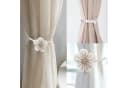 Zaewry Raffhalter Beige/Rosa/Grau mit Perlenblumen Bild 1