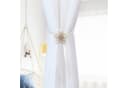 Zaewry Raffhalter Beige/Rosa/Grau mit Perlenblumen Bild 3