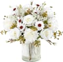 Agger Kunstblumenstrauß Rosa Künstliche Rosen & Gänseblümchen Bild 2