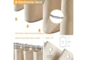Agger Duschvorhang Beige Leinen-Optik Anti-Schimmel Bild 3