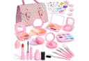 CLTYQ Kreativset Kinder Handtasche Set mit Zubehör und Spiel-Make-up Rosa Bild 2