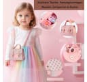CLTYQ Kreativset Kinder Handtasche Set mit Zubehör und Spiel-Make-up Rosa Bild 4