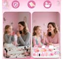 CLTYQ Kreativset Kinder Handtasche Set mit Zubehör und Spiel-Make-up Rosa Bild 5