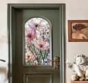 Agger Blumen-Fenstersticker Rosa PVC Dekorative Fensterfolie Bild 5