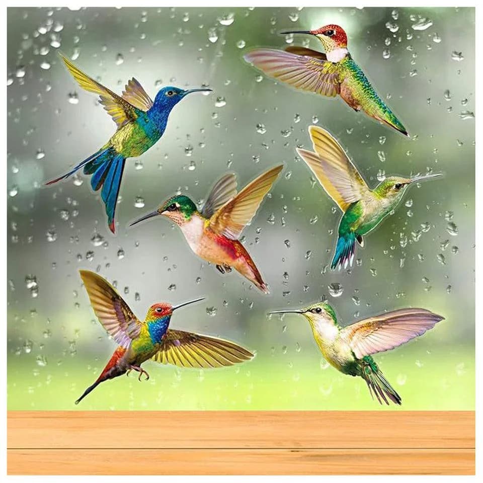 Agger Frühlings-Vogel-Fenstersticker Set 78-tlg. Bunt Transparent - Bild 2