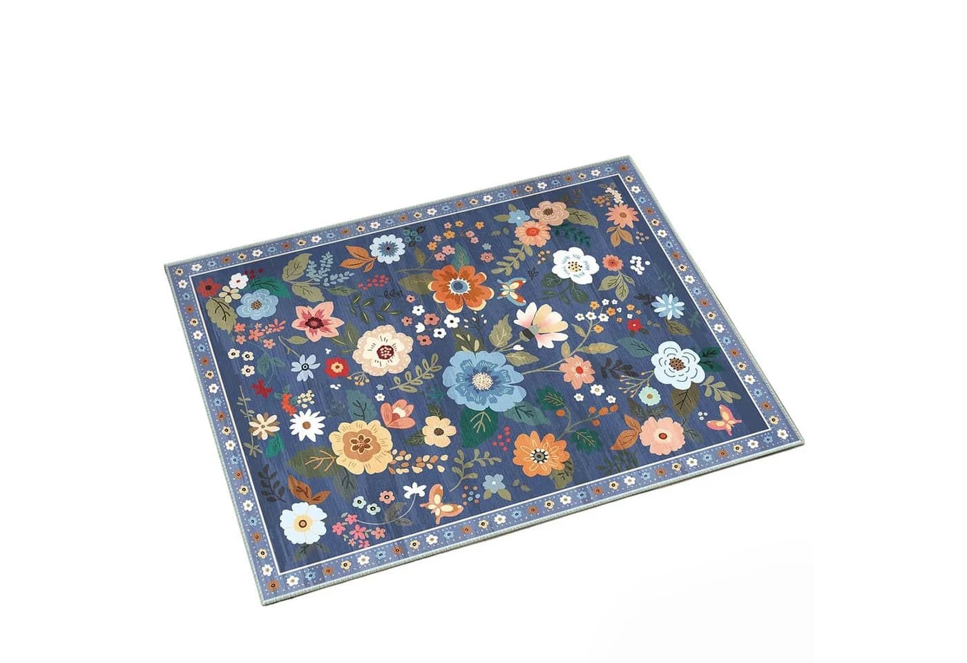 Agger Fußmatte Blumenmuster Boho-Stil Polyester - Bild 2