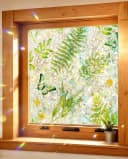 Agger Fensterfolie Grünes Blatt Muster UV-Schutz Privatsphäre Bild 4