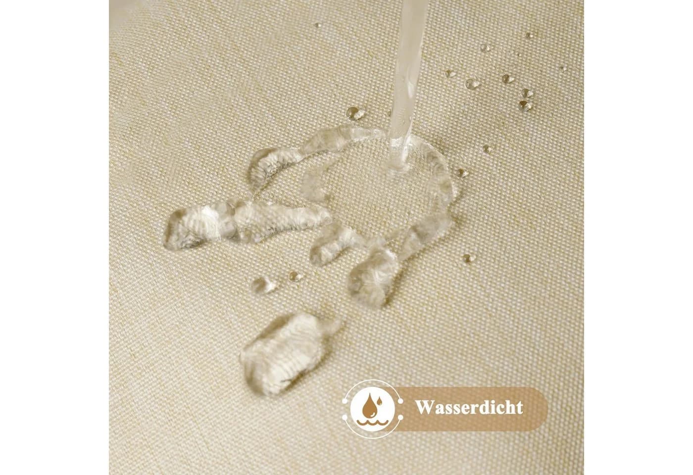 Diwzbyn Duschvorhang Leinenoptik Wasserdicht Schimmelresistent - Bild 3