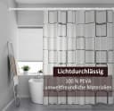 Diwzbyn Duschvorhang PEVA wasserfest schimmelresistent transparent Bild 1