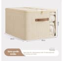 Agger Aufbewahrungsbox mit Deckel Beige Faltbar Bild 4