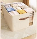 Agger Aufbewahrungsbox mit Deckel & Sichtfenster Beige Bild 1