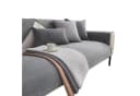 Diwzbyn Sofaschoner Grau Chenille Rutschfest Bild 2