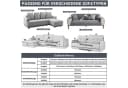 Diwzbyn Sofaschoner Grau Chenille Rutschfest Bild 5