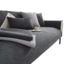 Diwzbyn Sofaschoner Grau Chenille Rutschfest Bild 2