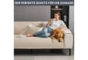 Diwzbyn Sofaschoner Überzug Beige Chenille Rutschfest Bild 1