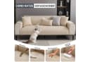Diwzbyn Sofaschoner Überzug Beige Chenille Rutschfest Bild 3