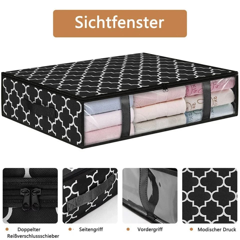 Diwzbyn Unterbettkommode 2er Set 40L Grau Faltbar - Bild 3