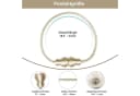 Agger Magnetische Raffhalter Beige 2 Stück Seil Gardinenhalter Bild 1
