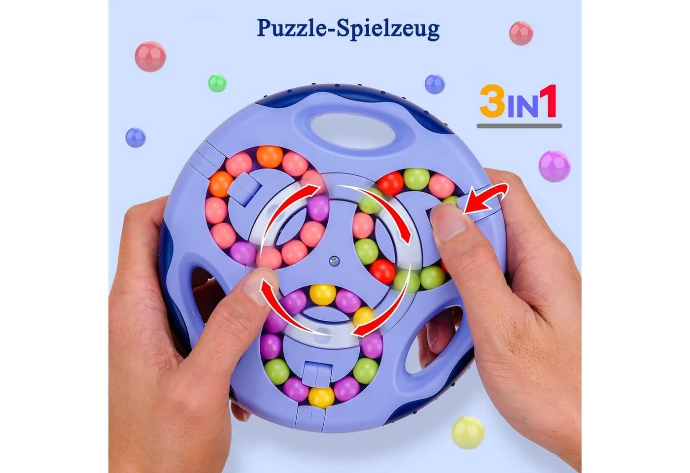 Diwzbyn Lernspielzeug Gyroskop Spielzeug ab 7 Jahre Blau