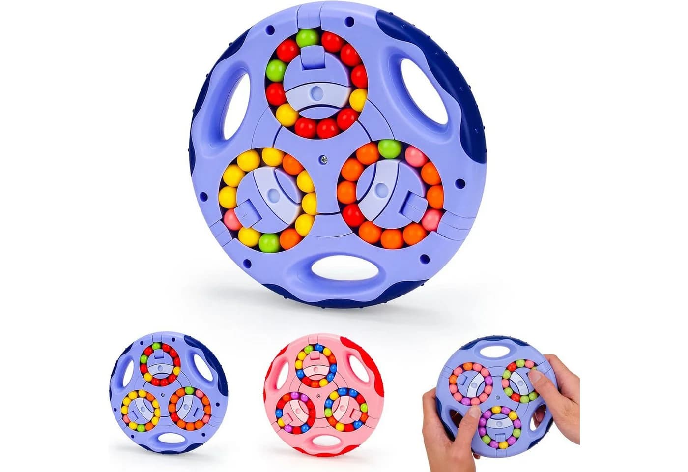 Diwzbyn Lernspielzeug Gyroskop Spielzeug ab 7 Jahre Blau - Bild 2