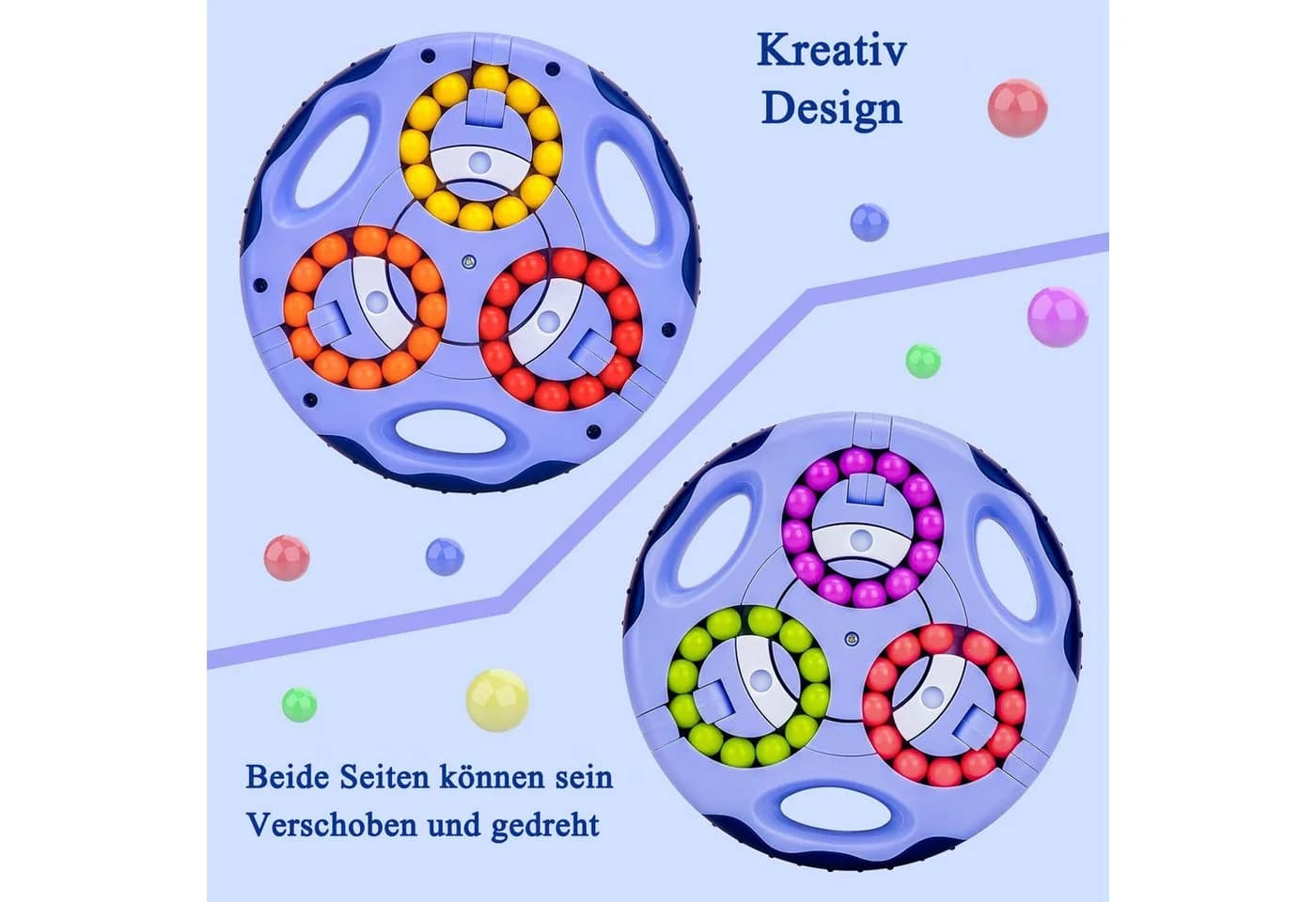 Diwzbyn Lernspielzeug Gyroskop Spielzeug ab 7 Jahre Blau - Bild 3