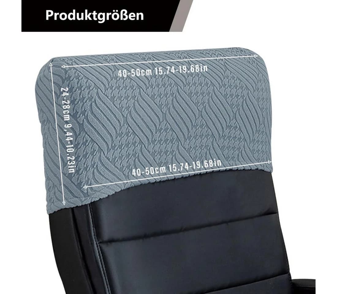 Agger Stuhlhusse Kopf- und Rückenlehnenbezug Tannengrün - Bild 3