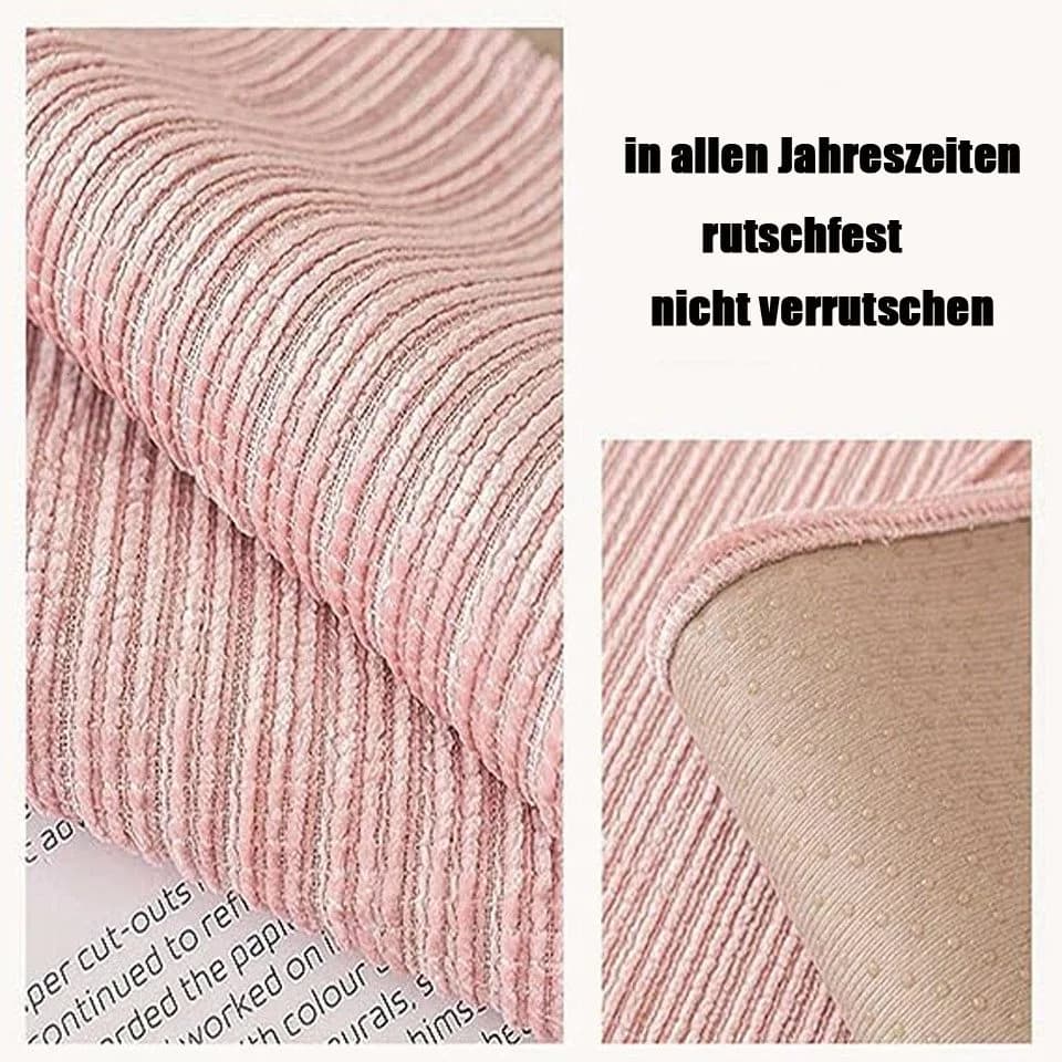 Diwzbyn Sofaschoner Rosa Chenille Rutschfest - Bild 4