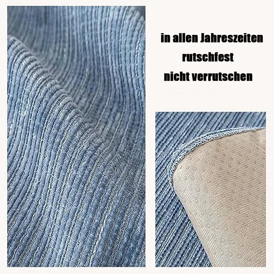 Diwzbyn Sofaschoner Chenille rutschfest Blau - Bild 4