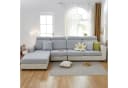 Zaewry Sofabezug Stretch Grau Chenille Sofaüberwurf Bild 1