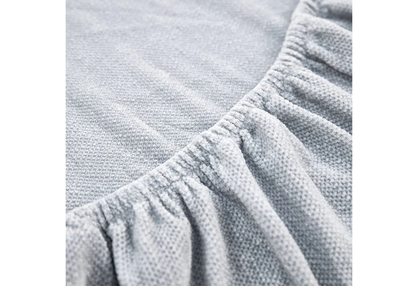 Zaewry Sofabezug Stretch Grau Chenille Sofaüberwurf - Bild 5