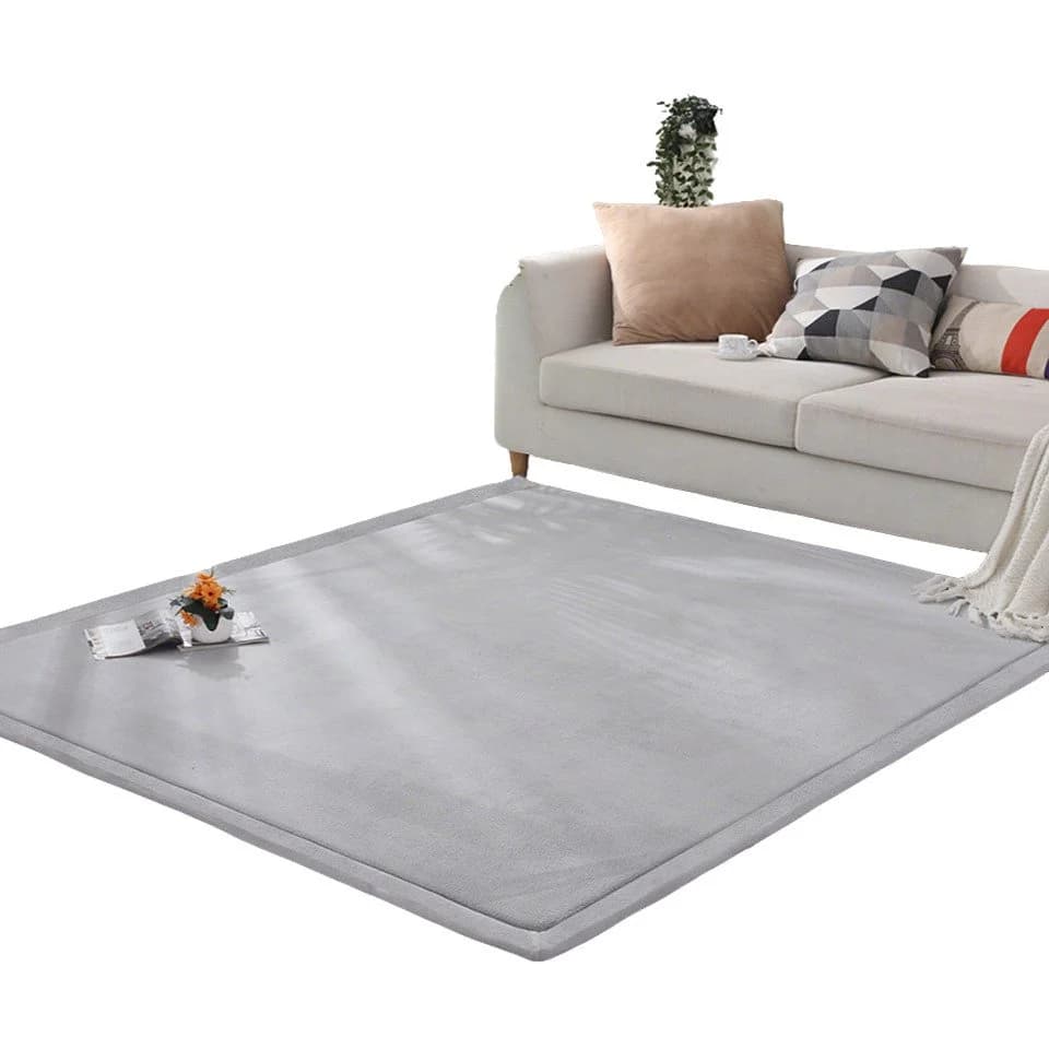 Diwzbyn Spielmatte Baby Grau 80x200cm Krabbelmatte - Bild 2