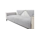 Zyronn Sofaschoner Hellgrau Flanell Waschen L-Form Bild 2
