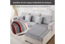 Zyronn Sofaschoner Hellgrau Flanell Waschen L-Form Bild 5