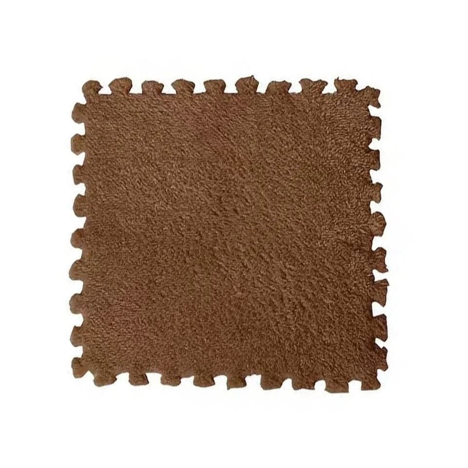 Agger Puzzlematte 12-teilig Braune Krabbeldecke EVA-Schaumstoff - Bild 2