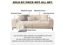 Zyronn Sofaschoner L-Form Chenille rutschfest Beige Bild 1