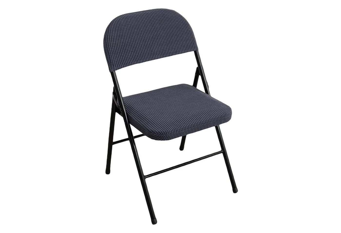 Agger Stuhlhusse Klappstuhlbezug Grau Stretch - Bild 2