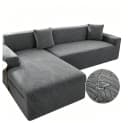 Zyronn Elastischer Sofabezug Grau Modern Bild 2