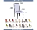 Agger Stuhlhusse Stretch 4/6er Set Modernes Muster Waschbar Bild 5