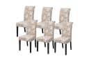 Agger Stuhlhusse 4/6er Set Stretch Stuhlbezug Modernes Muster Abnehmbar Bild 2