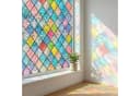 Agger Fensterfolie Bunt Klebefrei UV-Schutz Sichtschutz Bild 1